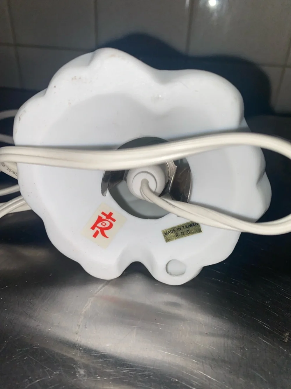 Ceramic white Light up Angel‎